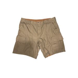 Duluth Trading men’s tan cargo shorts 100% cotton men’s size 46